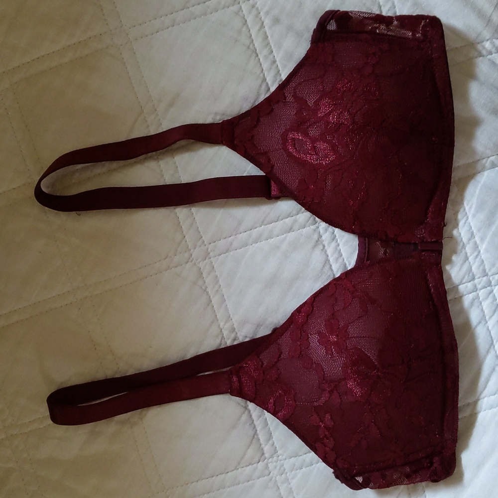 Shein Burgundy bra